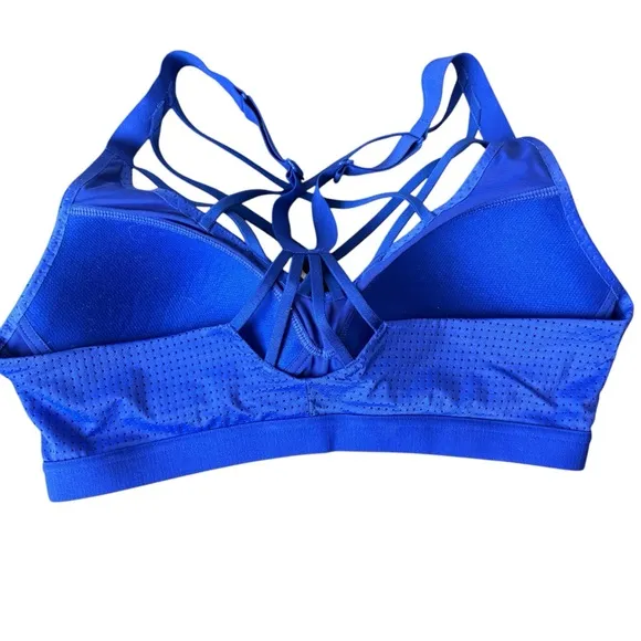 Victoria's Secret Sport Strappy Sports Bras Bundle of 3 Size 36B Black Blue Red