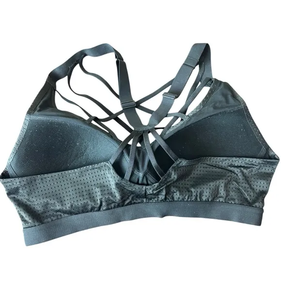 Victoria's Secret Sport Strappy Sports Bras Bundle of 3 Size 36B Black Blue Red