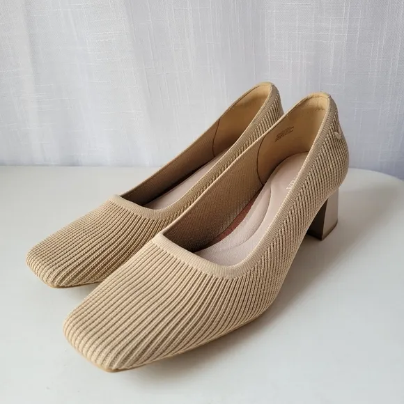 VIVAIA Melody women's square toe chunky heels size 8.5