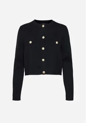 VM Saba Short LS Gold Button Cardigan