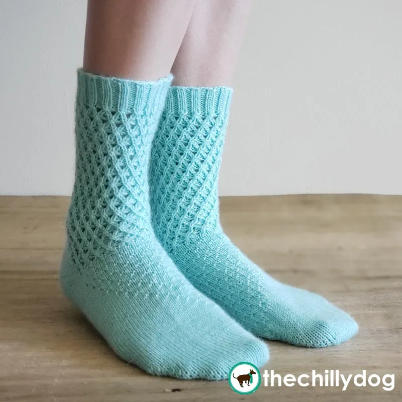 Waffle Cookie Socks: Knitting Pattern PDF