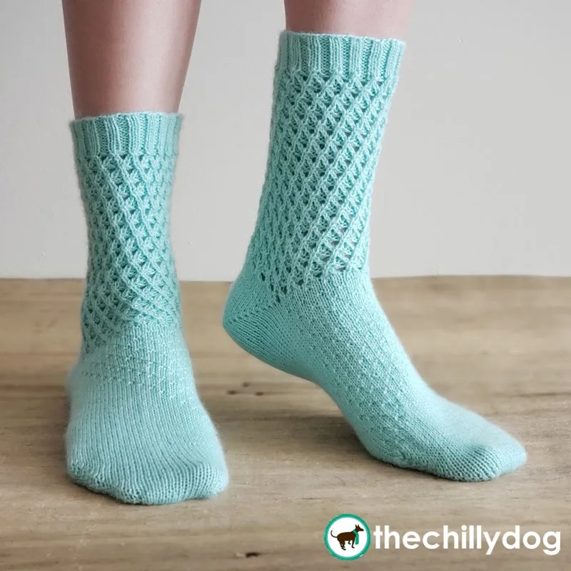 Waffle Cookie Socks: Knitting Pattern PDF