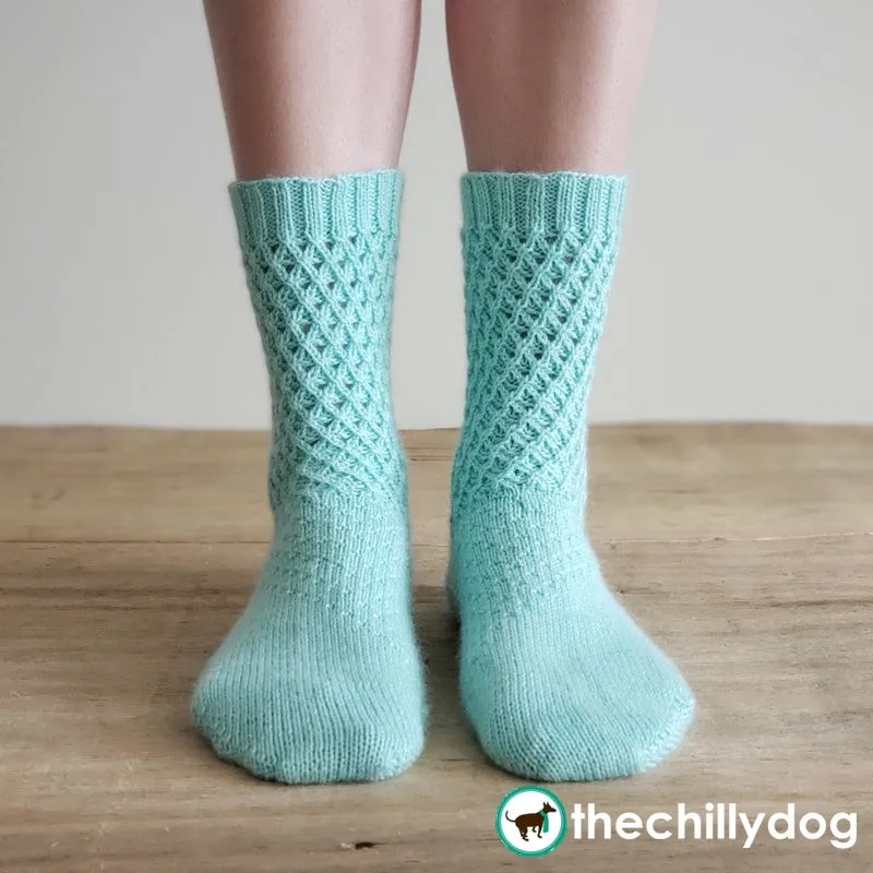 Waffle Cookie Socks: Knitting Pattern PDF