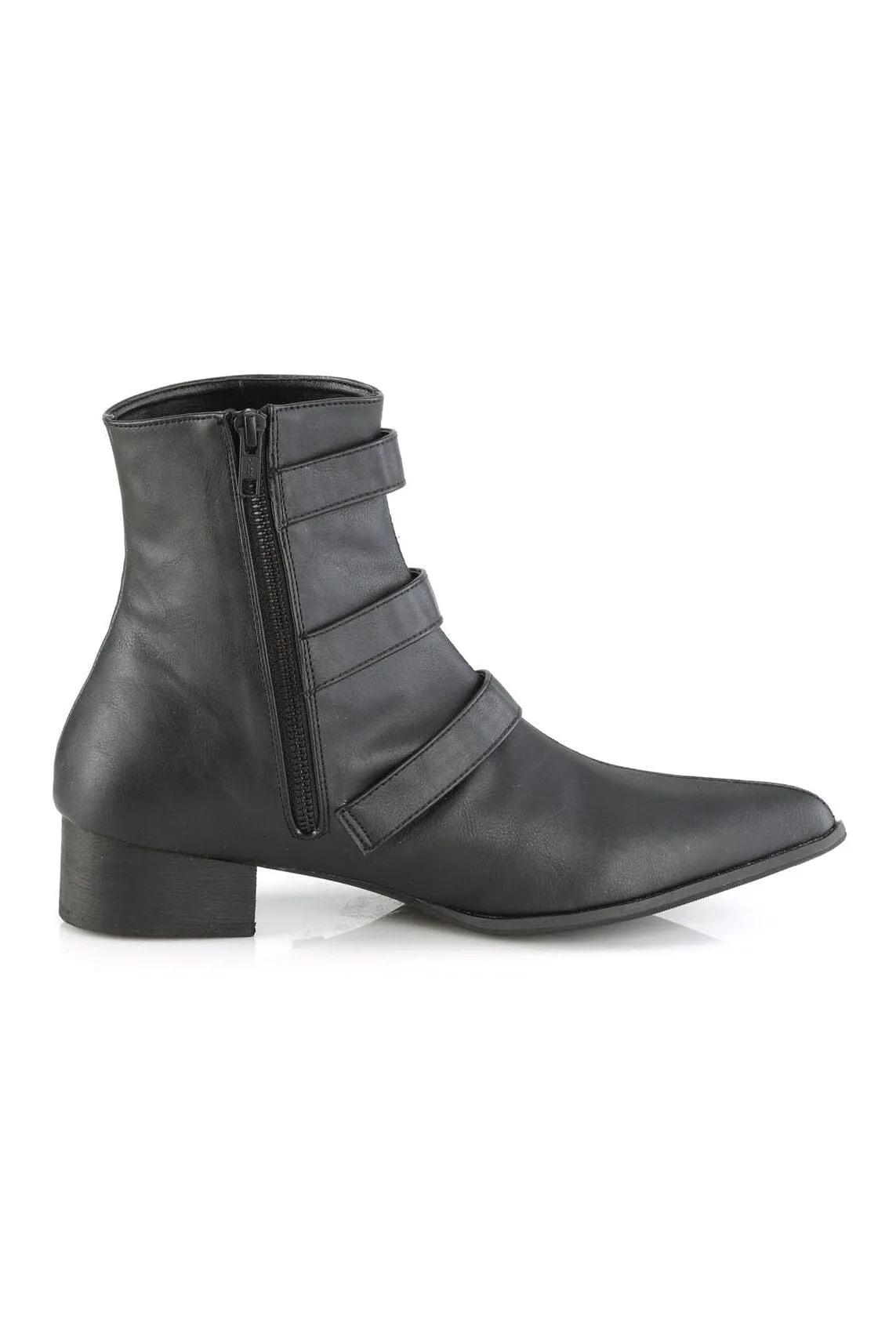 WARLOCK-50-B Vegan Leather Ankle Boot (Unisex)