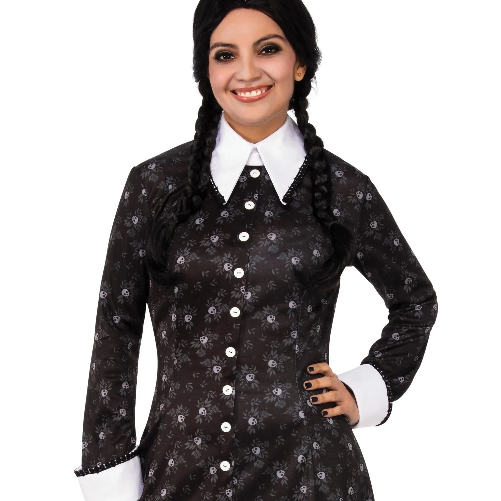 WEDNESDAY ADDAMS COSTUME, ADULT