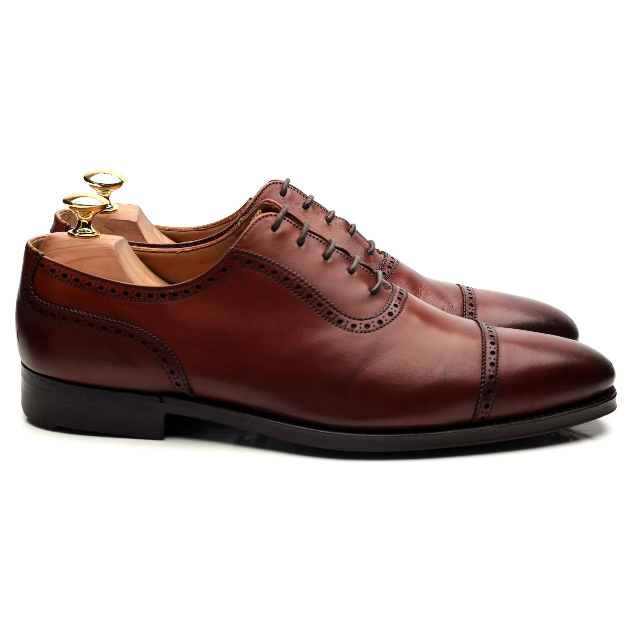 'Westbourne' Tan Brown Leather Oxford 8.5 E