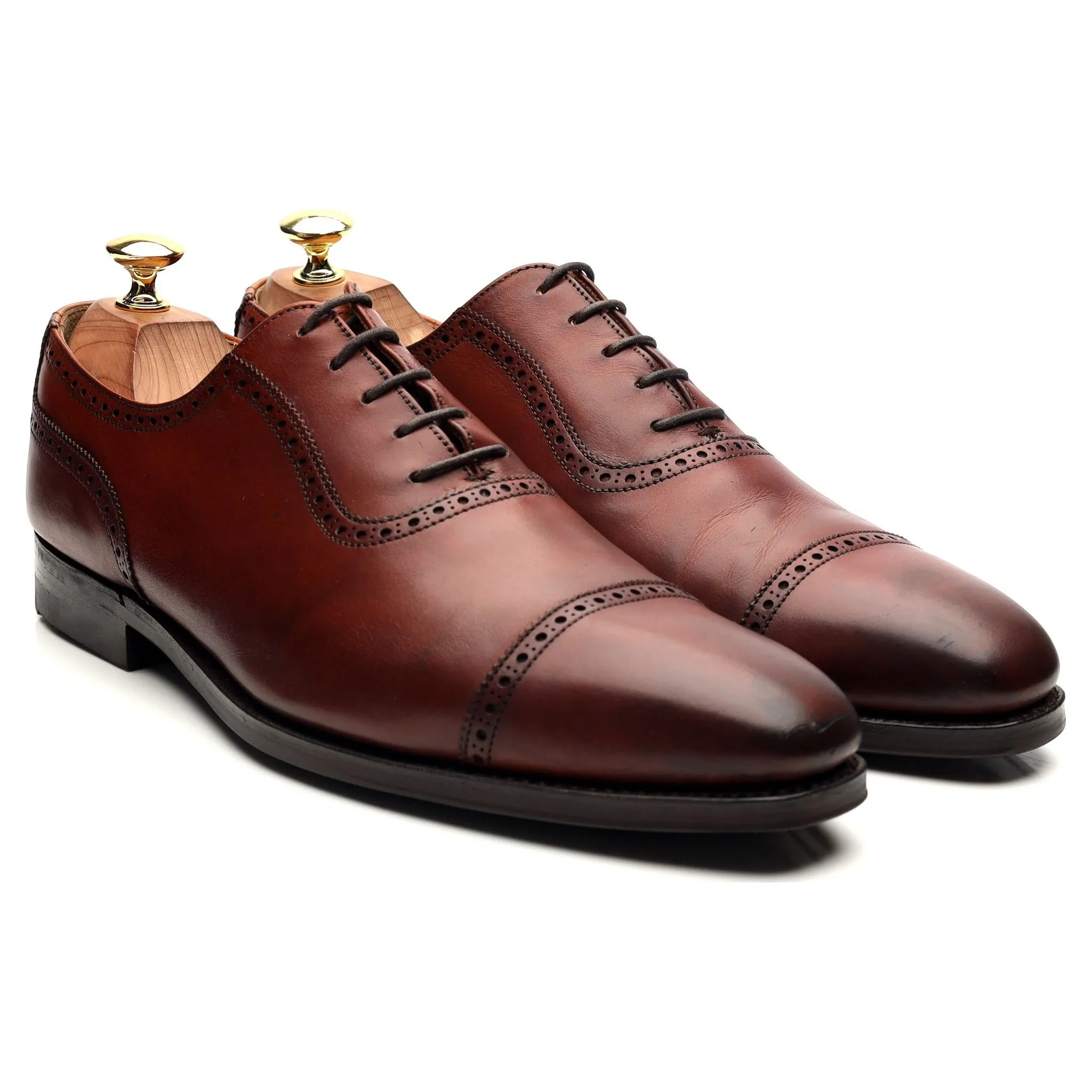 'Westbourne' Tan Brown Leather Oxford 8.5 E