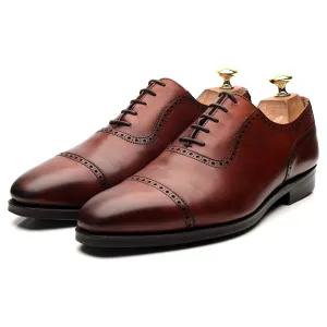'Westbourne' Tan Brown Leather Oxford 8.5 E