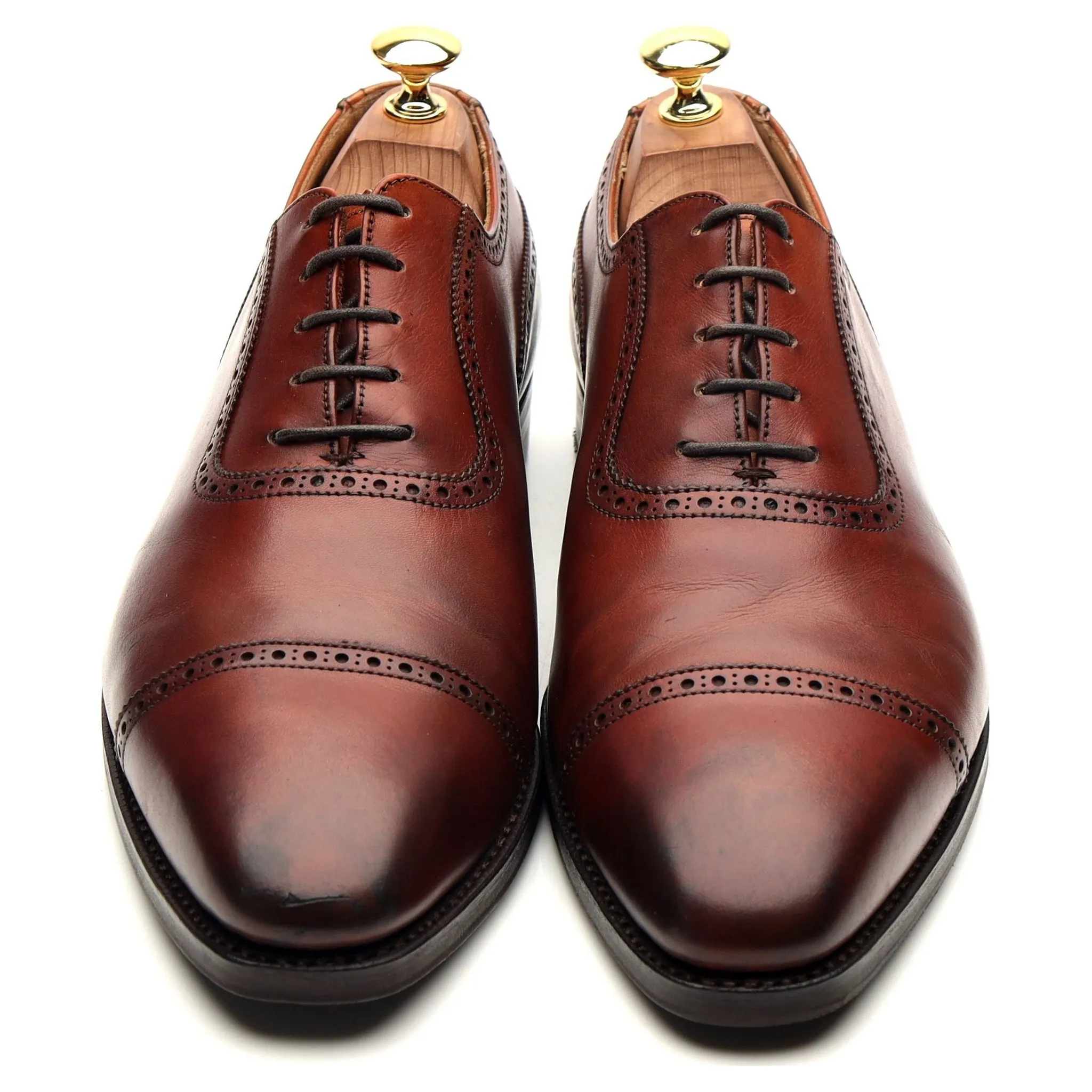 'Westbourne' Tan Brown Leather Oxford 8.5 E
