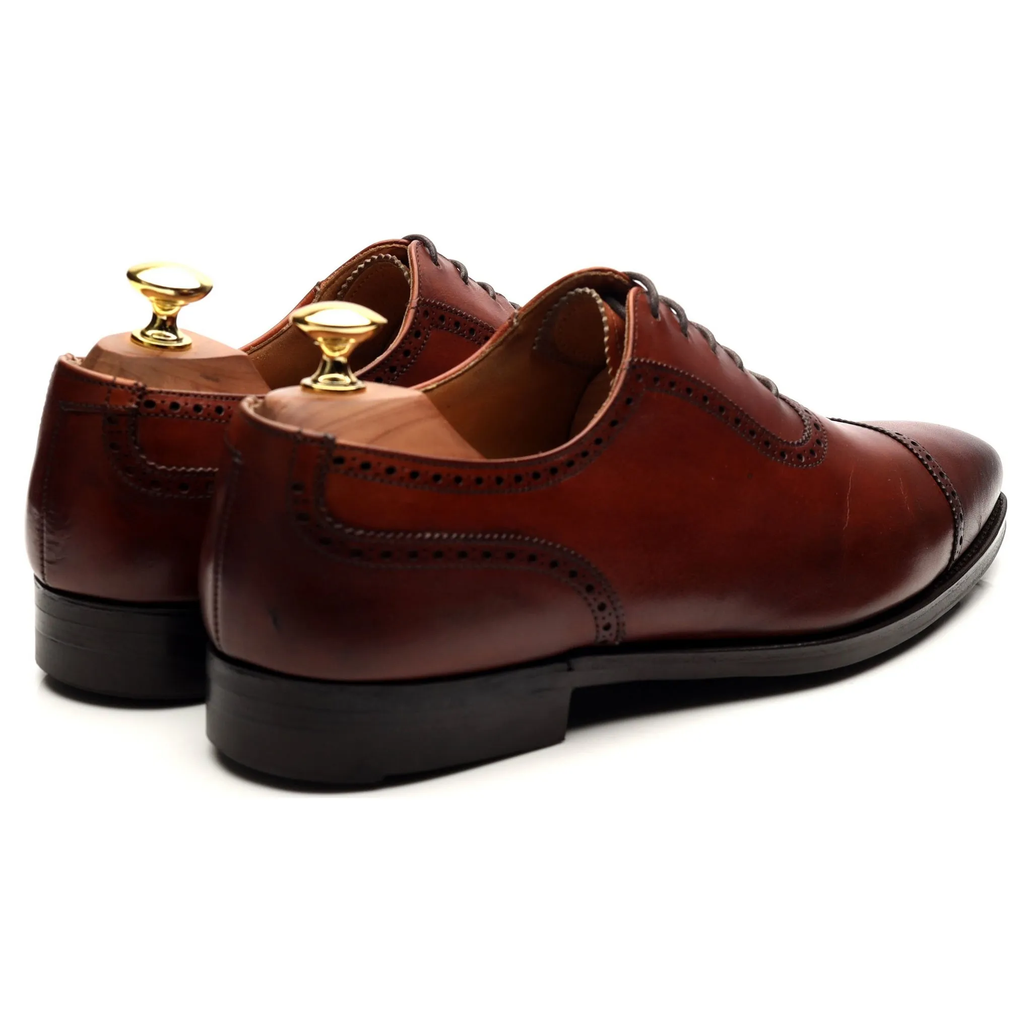 'Westbourne' Tan Brown Leather Oxford 8.5 E