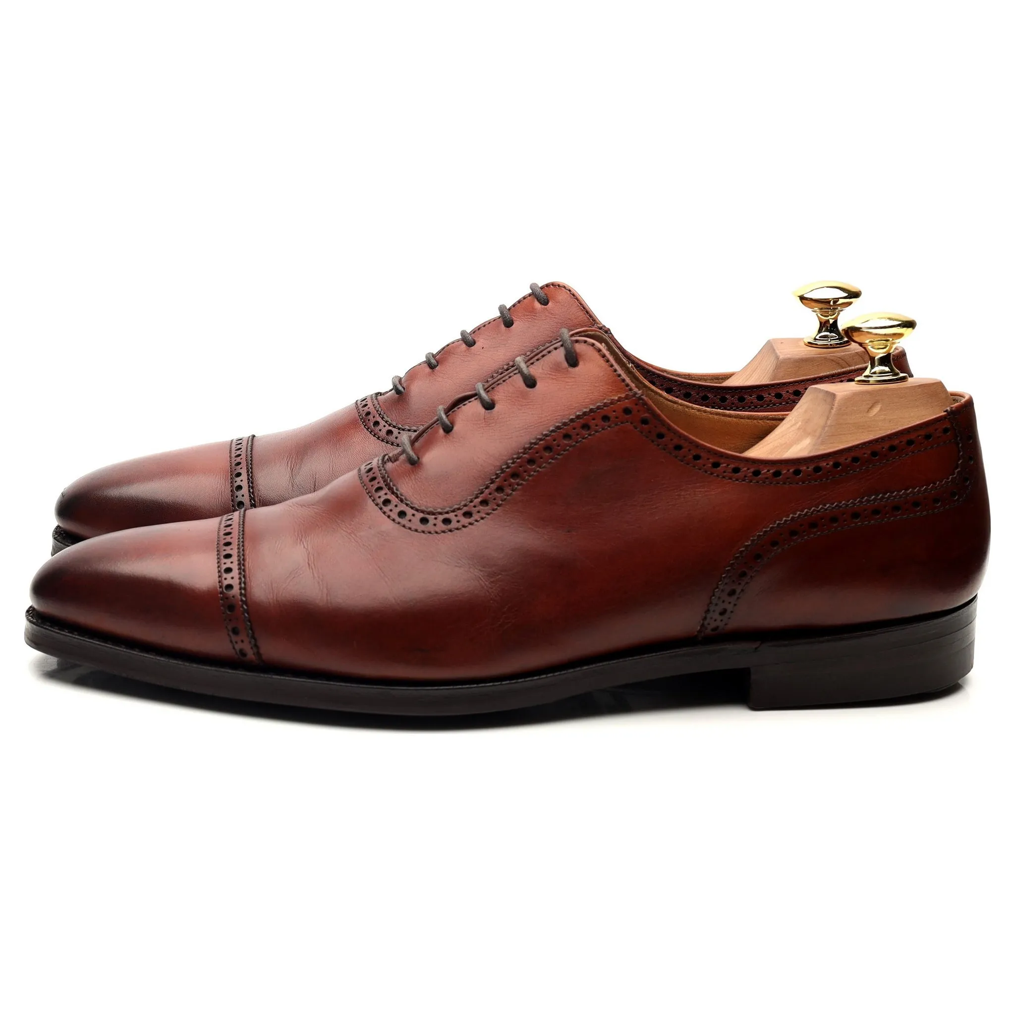 'Westbourne' Tan Brown Leather Oxford 8.5 E