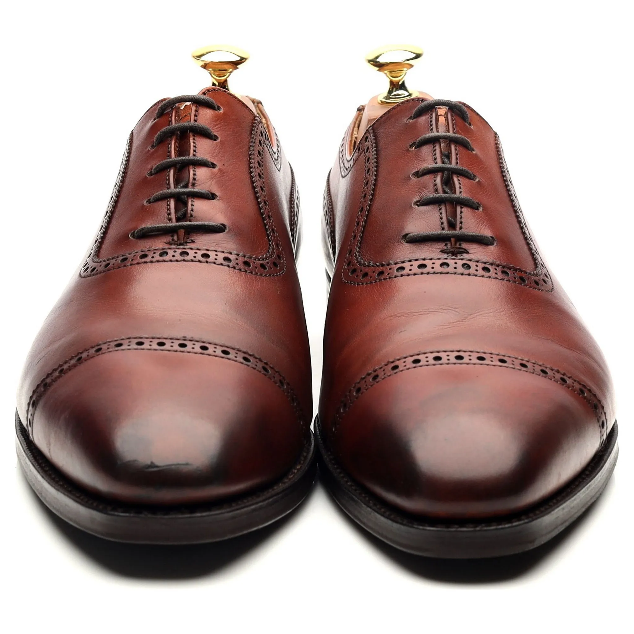 'Westbourne' Tan Brown Leather Oxford 8.5 E