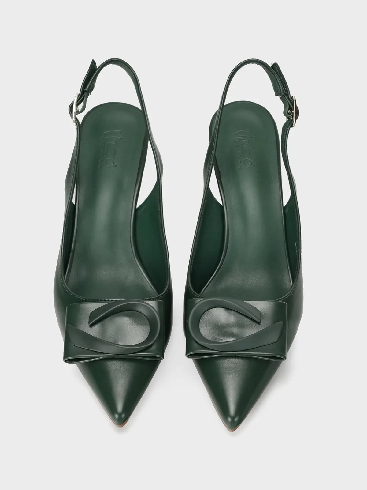 Women "ANNETTE" Pointy Back Strap Courts