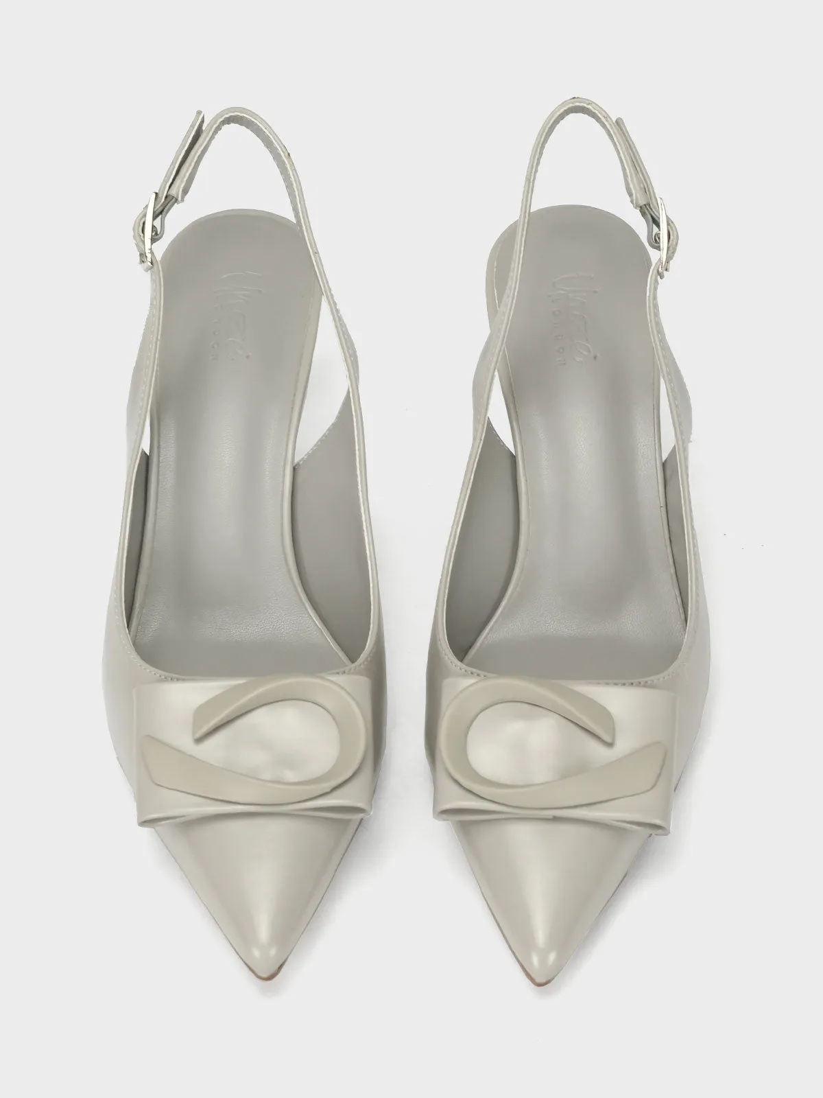 Women "ANNETTE" Pointy Back Strap Courts