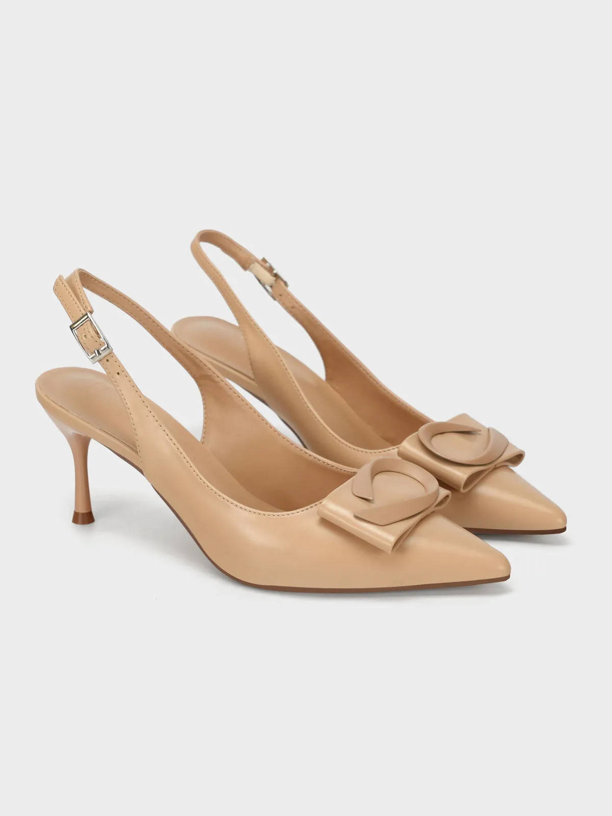 Women "ANNETTE" Pointy Back Strap Courts