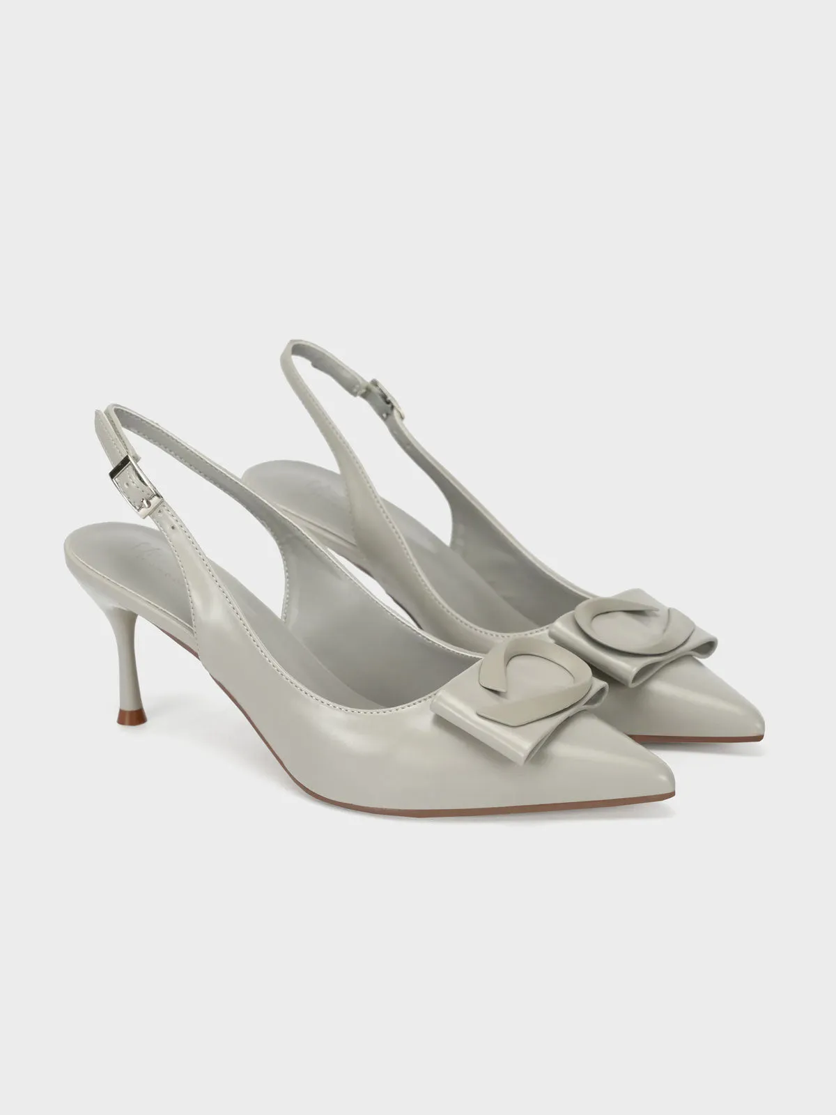 Women "ANNETTE" Pointy Back Strap Courts