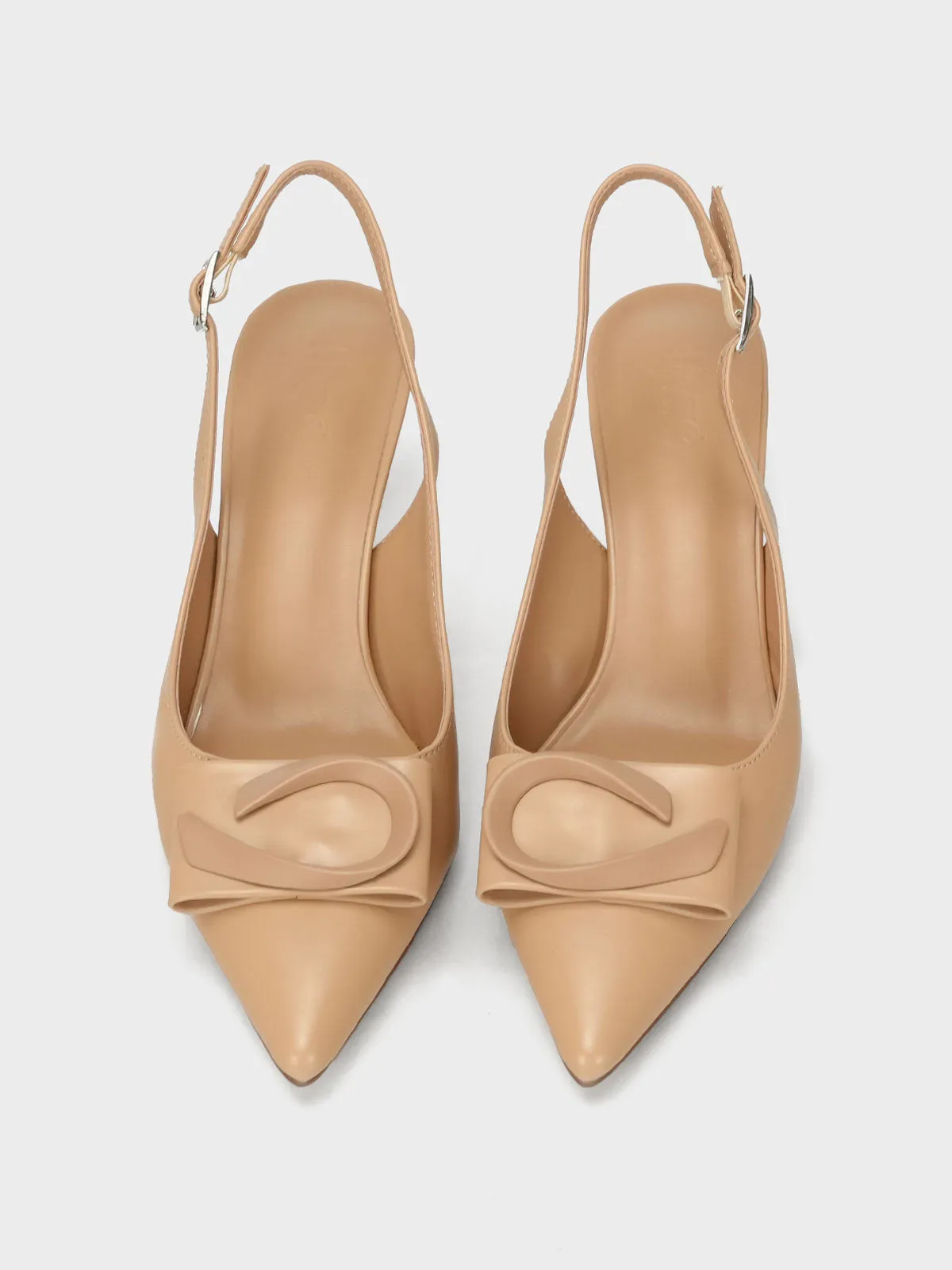 Women "ANNETTE" Pointy Back Strap Courts