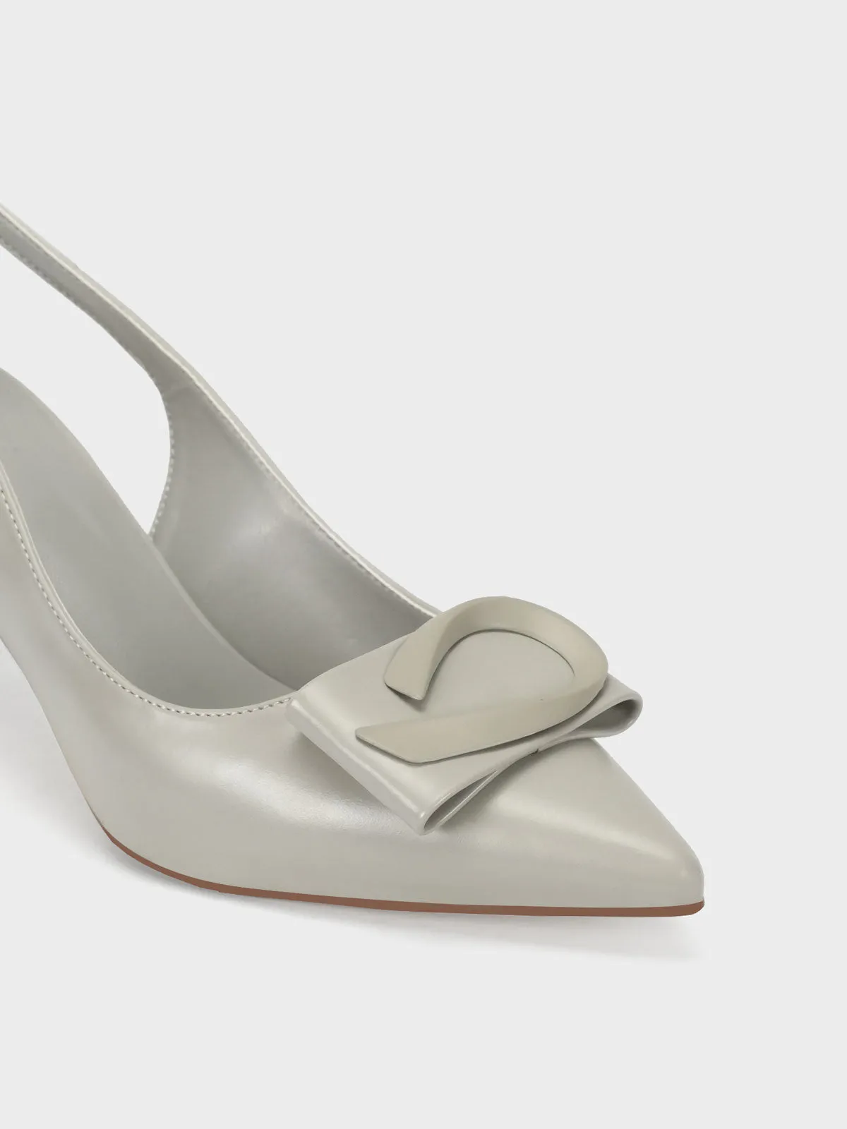 Women "ANNETTE" Pointy Back Strap Courts