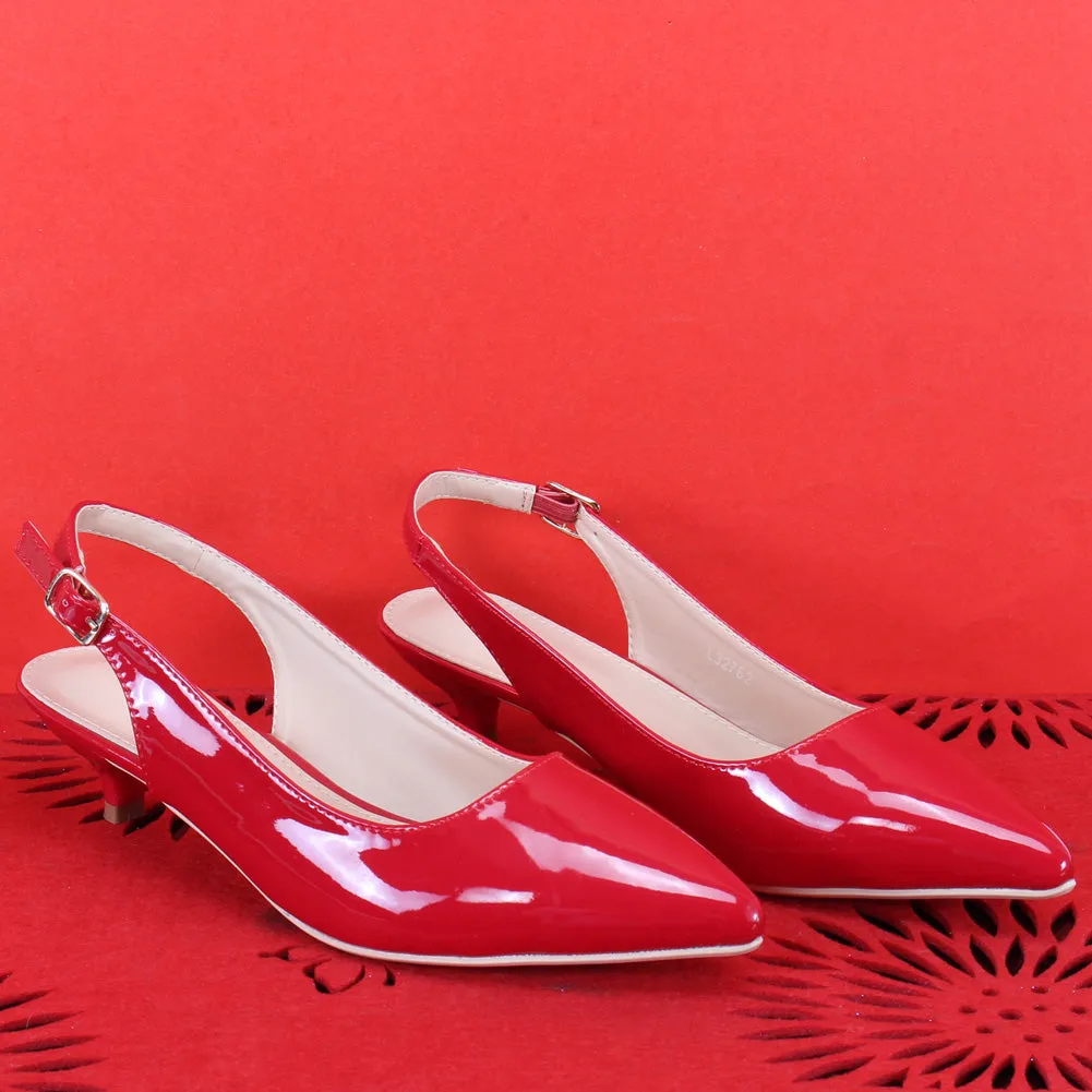 Women"AMBER" Glimmering Pointed Toe Ankle Strap Sandals