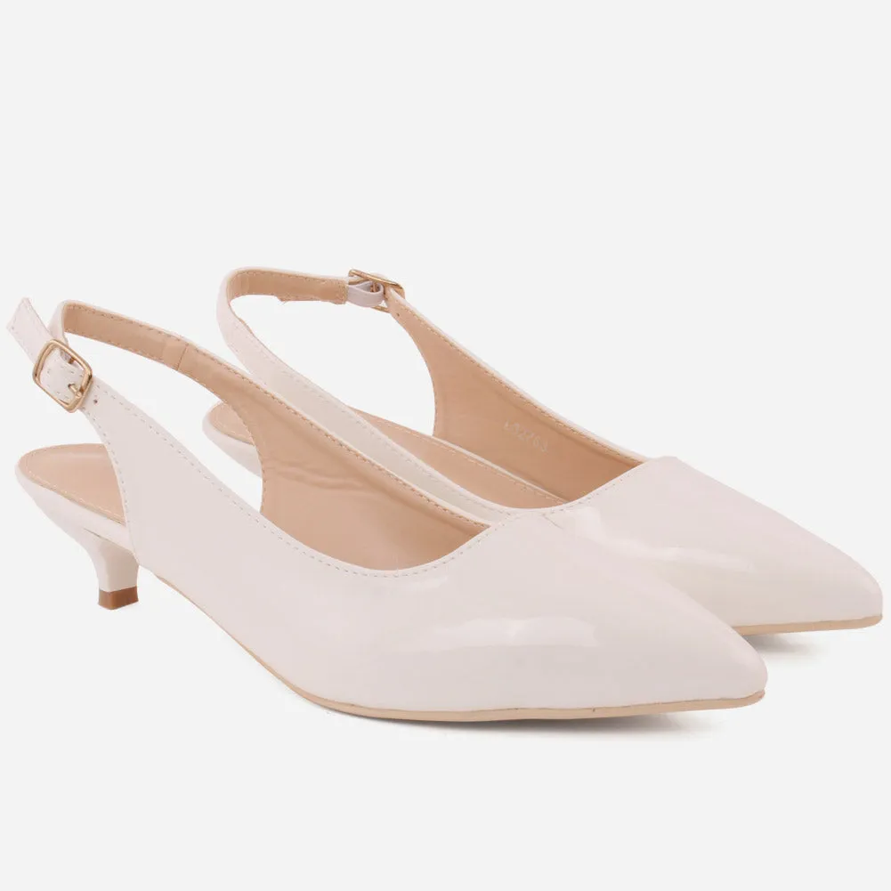 Women"AMBER" Glimmering Pointed Toe Ankle Strap Sandals