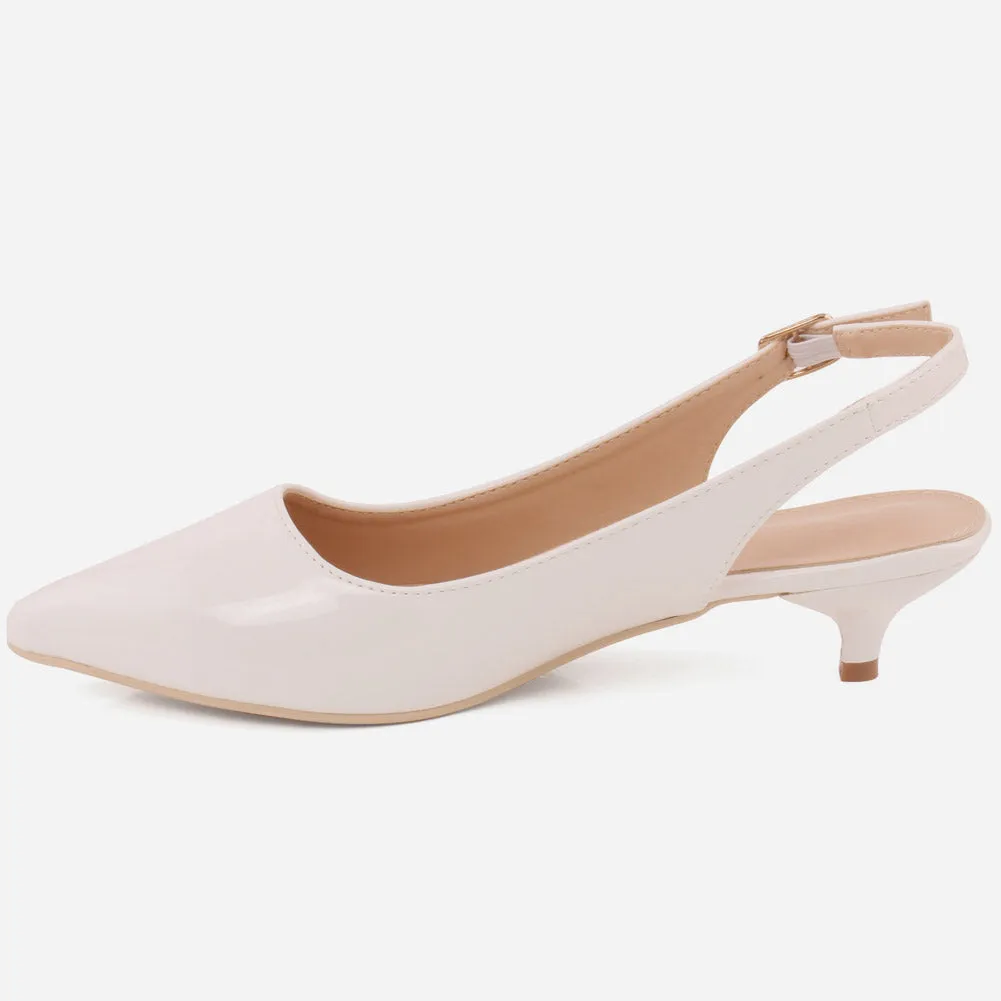 Women"AMBER" Glimmering Pointed Toe Ankle Strap Sandals