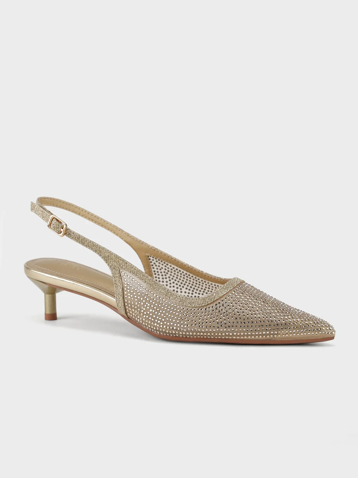 Womens "CANVAS" Pointed Back Strap Sandals