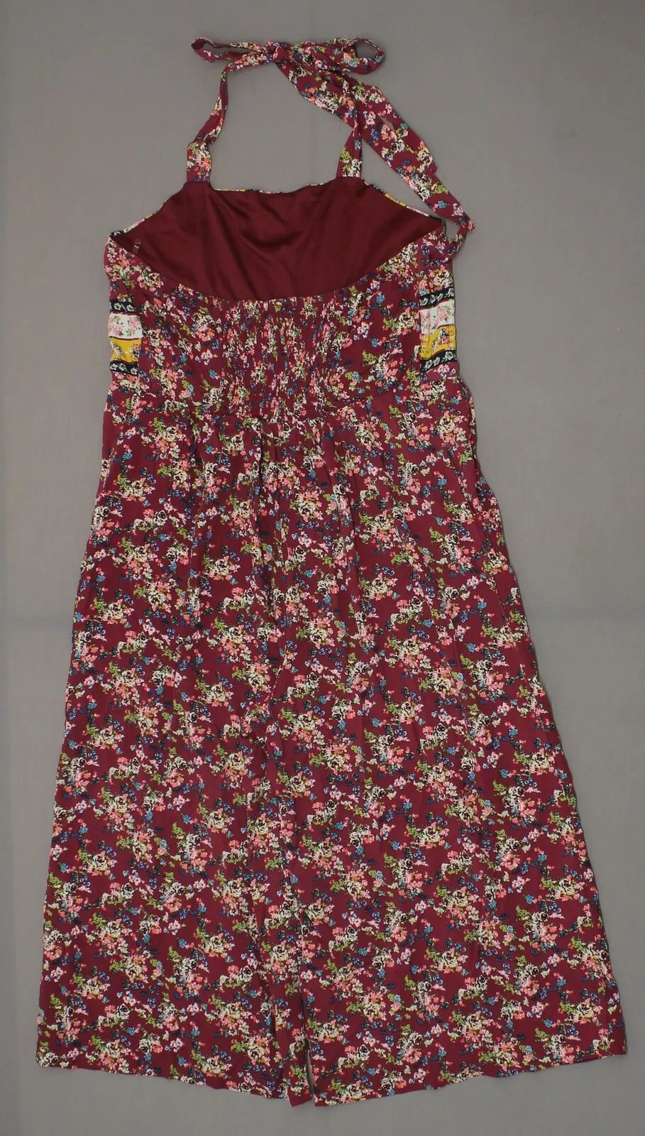 Xhilaration Women's Floral Print Halter Top Overall Jumpsuit