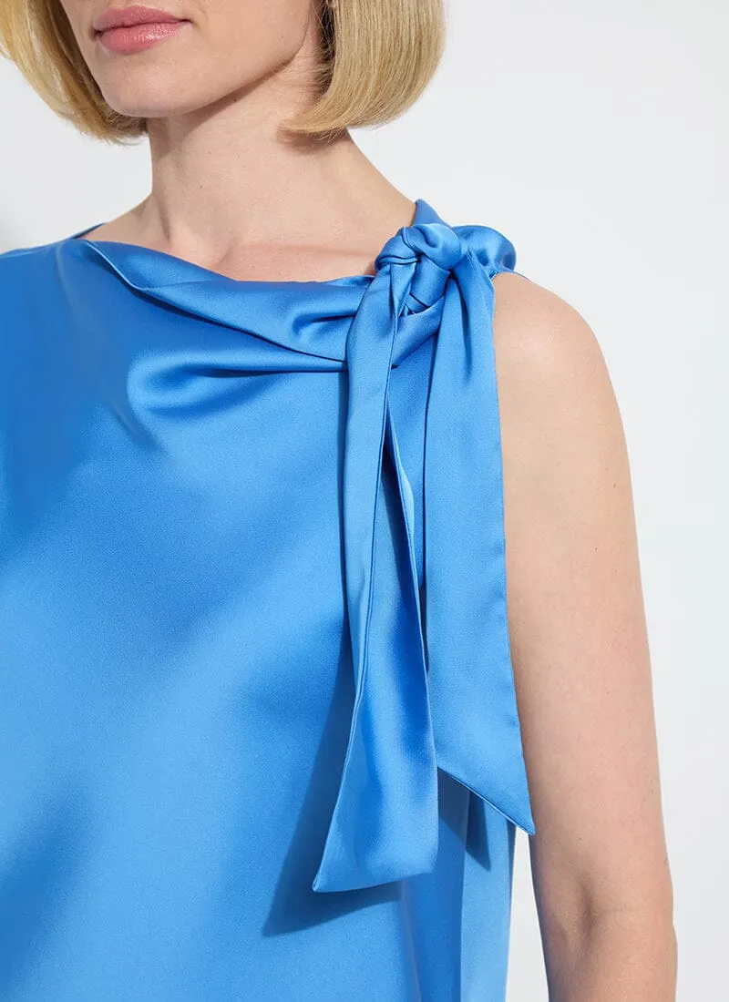 Zulena Bow Tie Neck Top